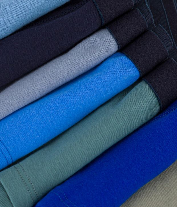 Set Kinder-Boxershorts aus einfarbiger Baumwolle vielfarbig