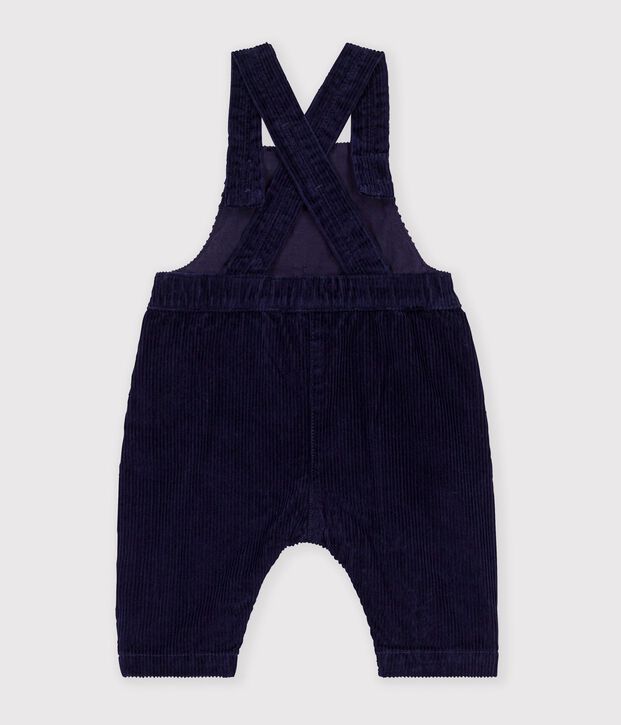 Langbeinige Baby-Latzhose aus einfarbigem Feincord SOIR