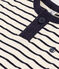 Kurzärmeliges Baby-T-Shirt aus geflammtem Jersey weiss AVALANCHE/blau SMOKING