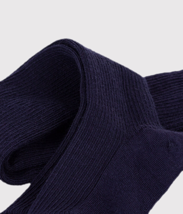 Kinder-Wollstrumpfhose blau