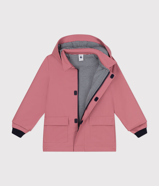 Klassische Kinder-Regenjacke für Mädchen und Jungen rosa ROSEWOOD