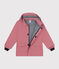 Klassische Kinder-Regenjacke für Mädchen und Jungen rosa ROSEWOOD