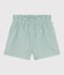Baby-Shorts aus einfarbiger Baumwolle blau