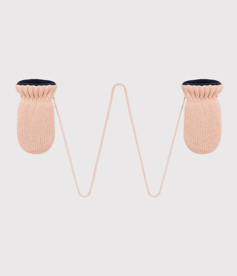 Baby-F&auml;ustlinge mit Fleecefutter rosa