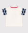 T-Shirt Petit Bateau X Snoopy aus leichtem Jersey für Babys weiss MARSHMALLOW/weiss MULTICO