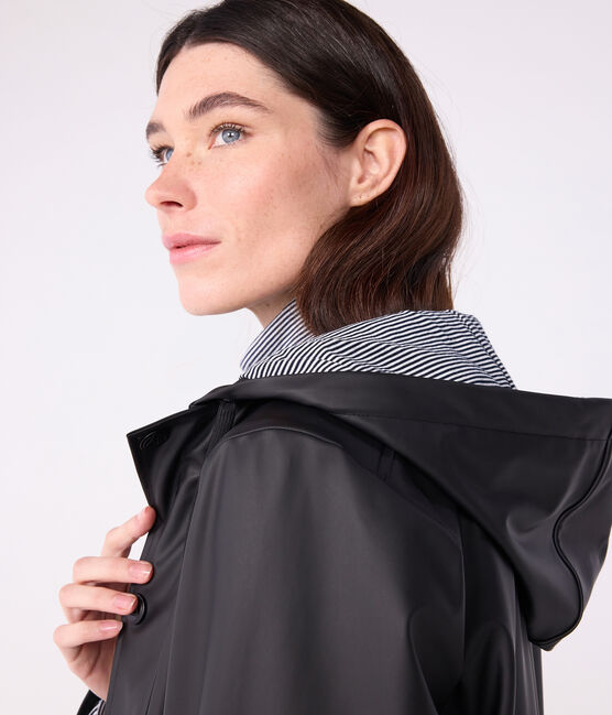 Ikonische Regenjacke Damen/Herren schwarz NOIR