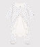 Baby-Bodyjama aus Doppeljersey mit Herzmotiv weiss MARSHMALLOW/ NEWBLEU