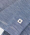 Langärmeliges Kinder-T-Shirt aus Wolle und Baumwolle mit Streifen blau MEDIEVAL/weiss MARSHMALLOW