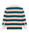 Kinder-Rugby-Poloshirt Jungen grün PINEDE/rosa ROSAKO