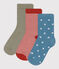 3er-Set Kindersocken aus Baumwolljersey mit Sternenmuster variante 1