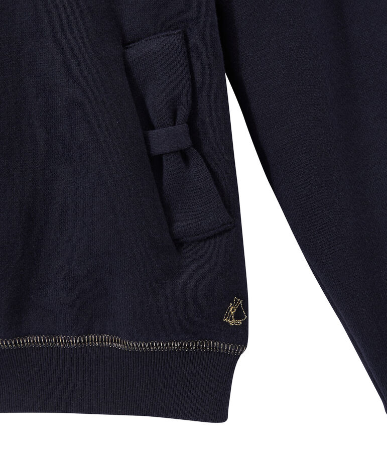 M&auml;dchen-Kapuzensweatjacke blau