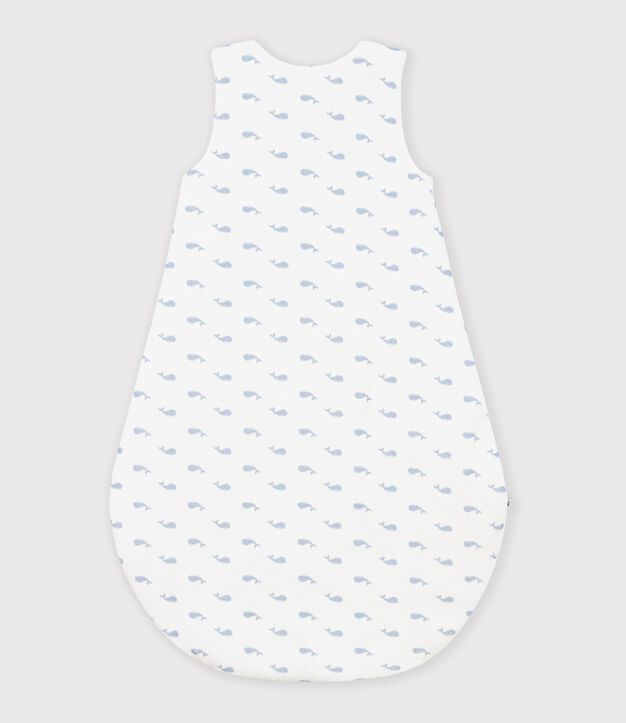 Baby-Schlafsack aus Nicki mit Walmotiv TOG-Wert 3 blau/blau