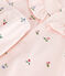 Kurzärmeliges Babykleid aus Baumwolle und Bloomer mit Fruchtmuster rosa FLEUR/weiss MULTICO