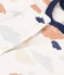 Kinderpyjama aus Molton mit Wolkenmotiv weiss MARSHMALLOW/weiss MULTICO