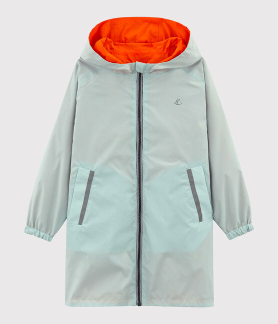 Winddichte Kinder-Wendejacke Unisex orange CAROTTE/blau FONTAINE