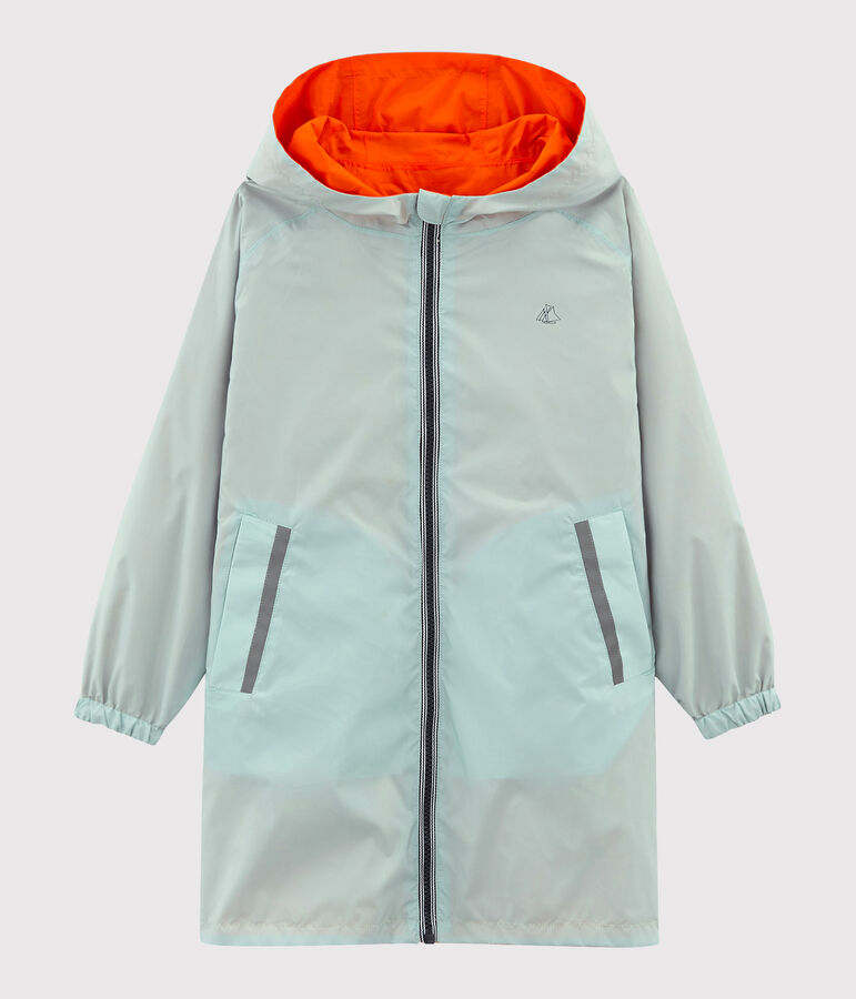 Winddichte Kinder-Wendejacke Unisex orange/blau