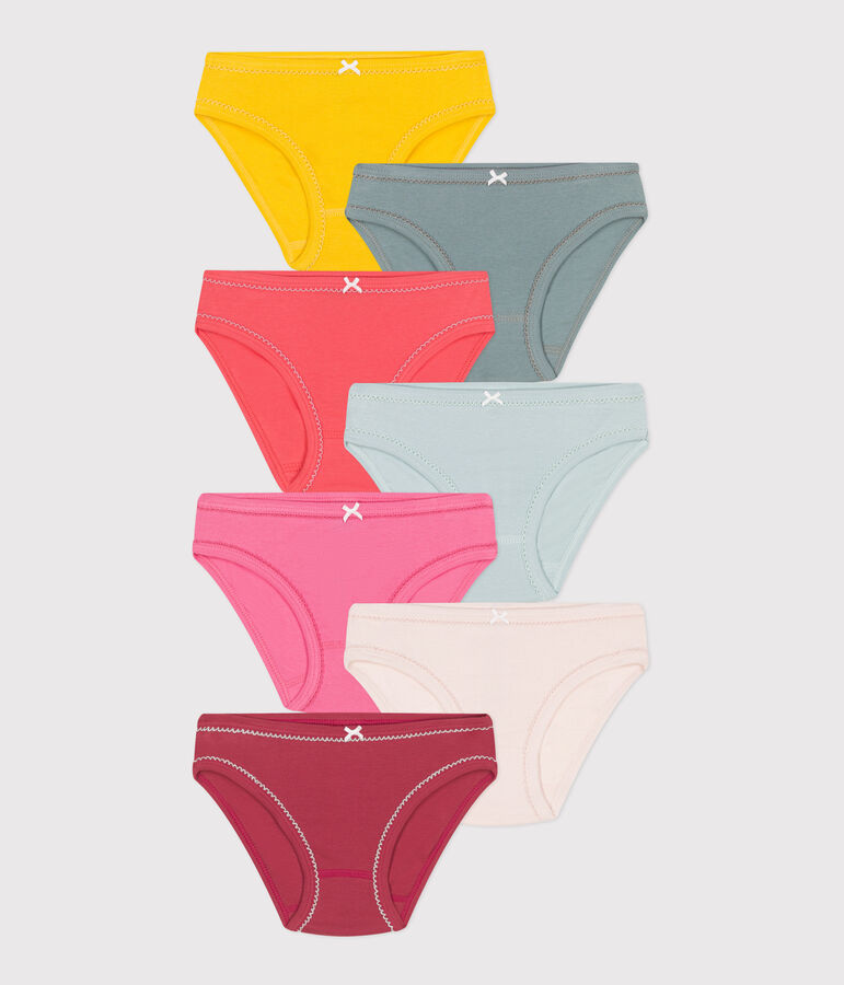 7er-Set Kinder-Slips aus einfarbiger Baumwolle variante 1