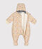 Gemusterter Baby-Schneeanzug weiss AVALANCHE/ MULTICO