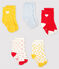5er-Set Babysocken mit Motiv für Mädchen variante 1