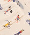 Kurzer Kinderpyjama aus Baumwolle mit verschiedenen Sportmotiven weiss AVALANCHE/ MULTICO