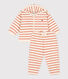 Baby-Set aus verdicktem Jersey mit Streifenmuster
