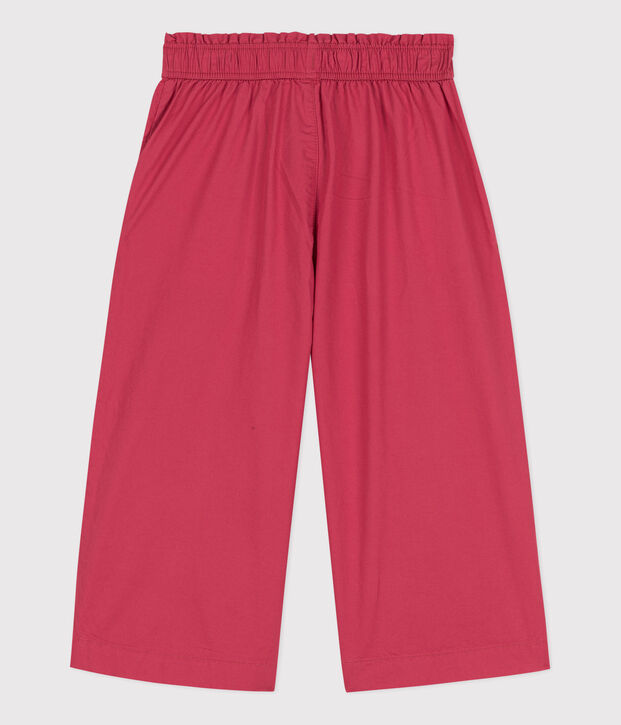 Kinderhose aus Baumwoll-Serge f&uuml;r M&auml;dchen rosa