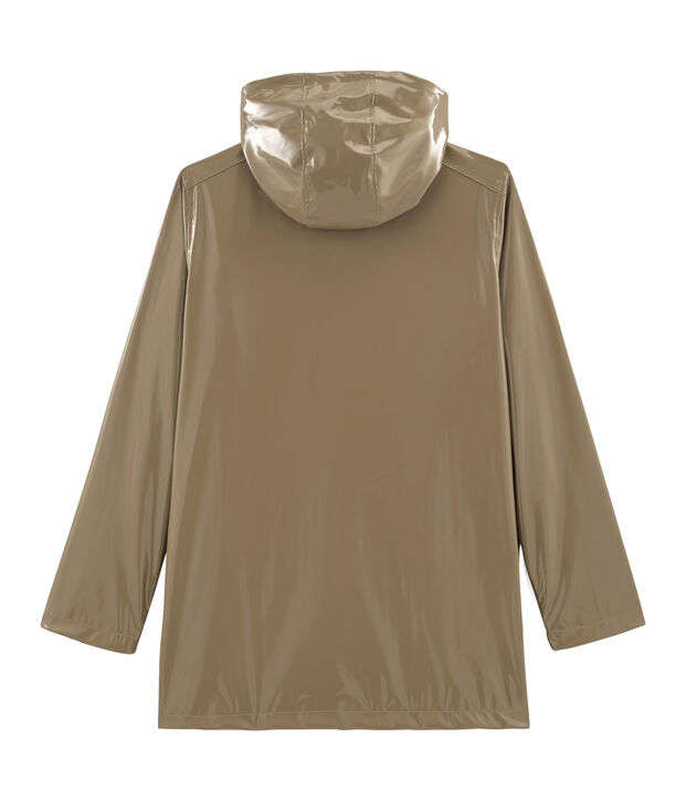 Regenjacke Lack-Look f&uuml;r Damen braun