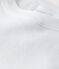 Eng anliegendes T-Shirt mit Rundhalsausschnitt aus Baumwolle für Damen weiss ECUME