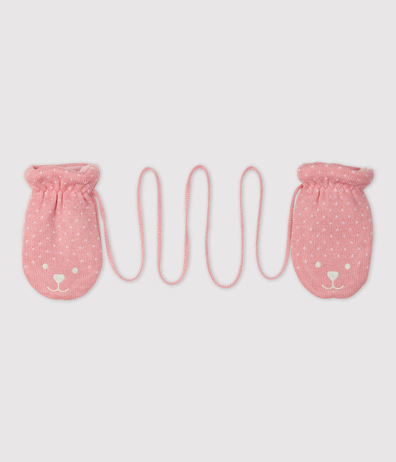 Baby-Fäustlinge mit Microfleecefutter rosa CHARME