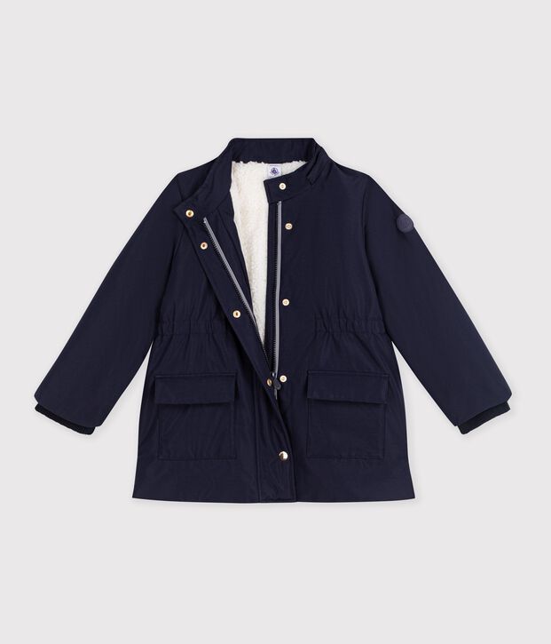 Einfarbiger Kinder-Parka halblang SMOKING