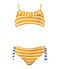 Mädchen-Bikini orange FUSION/weiss MARSHMALLOW