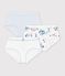 Set Kinder-Slips High Waist aus Baumwolle mit Paris-Motiv vielfarbig