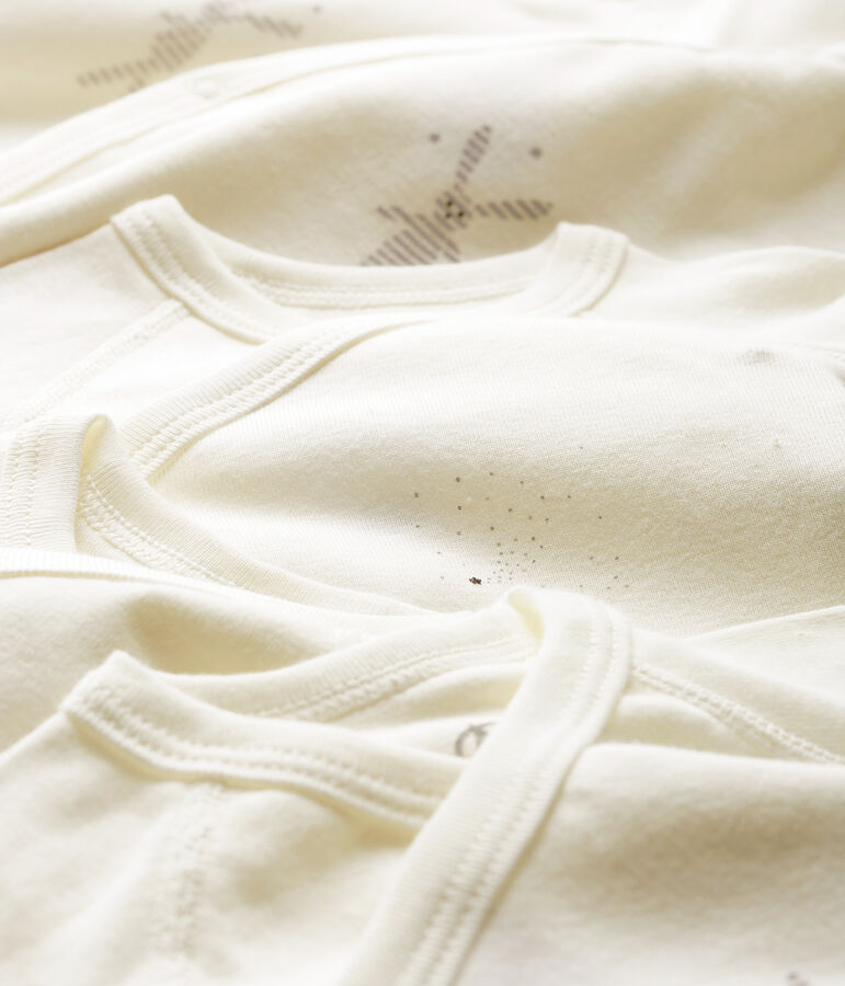 Set mit f&uuml;nf lang&auml;rmligen Bodys f&uuml;r Neugeborene vielfarbig