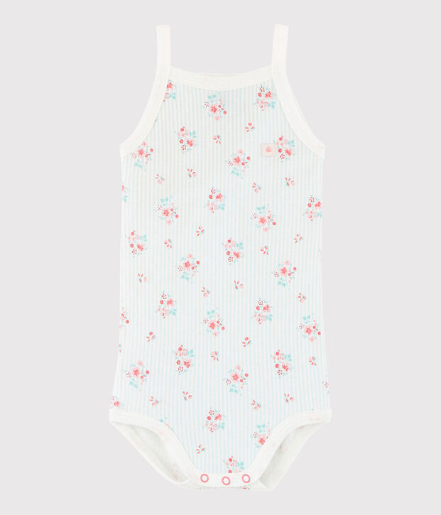 Baby-Tr&auml;gerbody M&auml;dchen weiss/vielfarbig