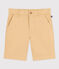 Kinder-Bermudashorts aus Baumwoll-Kattun für Jungen beige FACILE