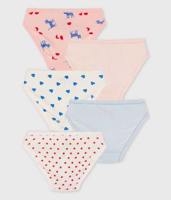 5er-Set Slips aus Baumwolle für Mädchen variante 1