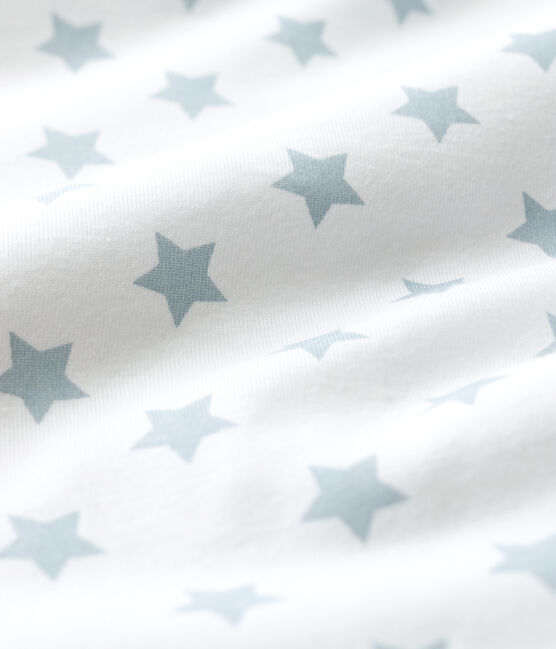 Babyschlafsack aus Baumwolle mit Sternmotiv weiss ECUME/grau MISTIGRI
