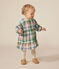 Langärmeliges Baby-Kleid aus Musselin weiss AVALANCHE/ MULTICO