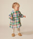 Langärmeliges Baby-Kleid aus Musselin