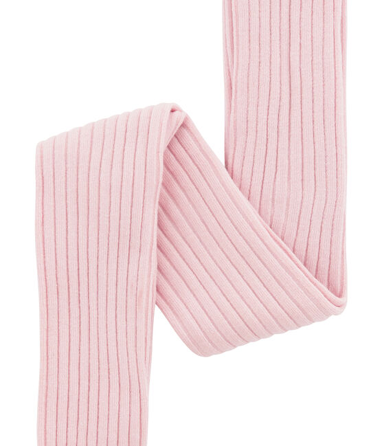 Mädchen Strumpfhose aus 5x2 Rippstrick rosa JOLI