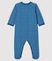 Blauer Baby-Strampler aus Doppeljersey für Mädchen blau MAJOR/weiss ECUME