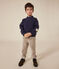 Kinder-Sweatshirt aus warmem Molton für Jungen blau SMOKING