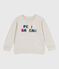 Kinder Unisex-Sweatshirt aus Baumwolle grau BELUGA CHINE