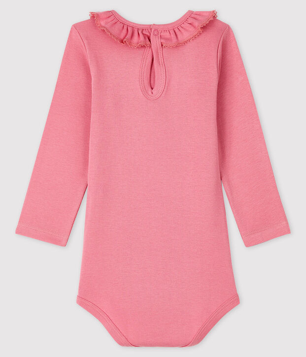 Lang&auml;rmliger Baby-Body f&uuml;r M&auml;dchen rosa
