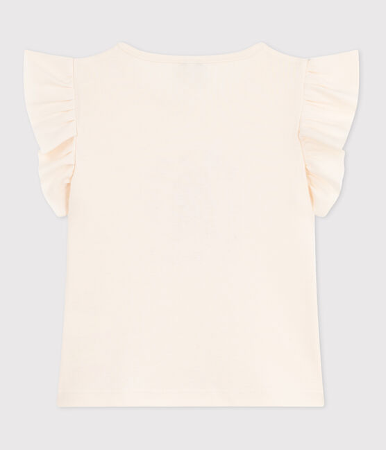 Kurzärmeliges Kinder-T-Shirt aus bedruckter Baumwolle naturfarben AVALANCHE