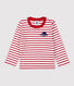 Baby-T-Shirt aus Baumwolle mit Streifenmuster
