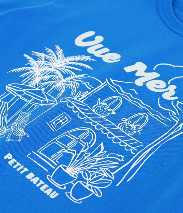 Kurz&auml;rmeliges Kinder T-Shirt aus Baumwolle blau