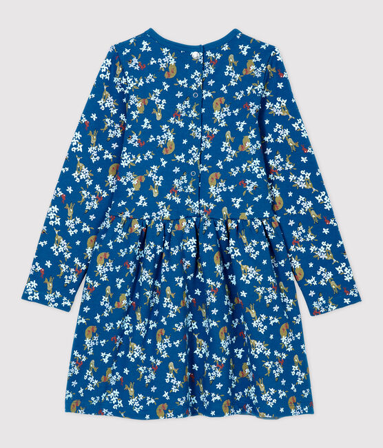 Langärmeliges Kinderkleid aus Molton für Mädchen MALLARD/ MULTICO
