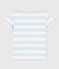 Kurzärmeliges T-Shirt aus Baumwolle für Mädchen PLEINAIR/ MARSHMALLOW