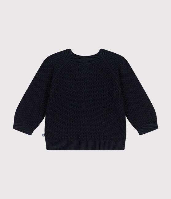 Baby-Cardigan aus Baumwollstrick blau SMOKING
